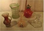 5 Mooie Antieke Glazen voorwerpen, Antiek en Kunst, Antiek | Glas en Kristal, Ophalen of Verzenden