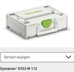 *GEZOCHT* Festool systainers. Alle maten zijn welkom., Ophalen, Zo goed als nieuw