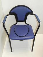 Postoel Toiletstoel Navy blue met po, Diversen, Verpleegmiddelen, Ophalen of Verzenden, Zo goed als nieuw