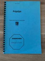 Swarovski Prijslijst - Kopie, Ophalen of Verzenden, Gebruikt, Overige typen