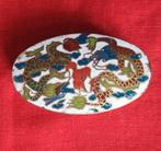 cloisonné Chinees geëmailleerde pillendoos, Ophalen of Verzenden, Gebruikt