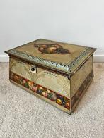 Prachtig groot art deco blik, 32x23,5x16cm. Boho bohemian, Verzenden, Gebruikt, Overige, Overige merken