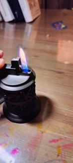 Vintage Tinnen aansteker en waxinelichthouder, Ophalen of Verzenden