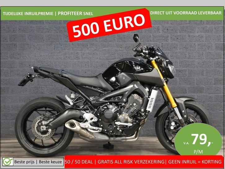 YAMAHA MT 09 ABS (bj 2016) zeer netjes, Motoren, Motoren | Yamaha, Bedrijf, Naked bike, 3 cilinders, Motorrijbewijs A
