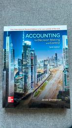 Accounting for decision making and control 10th edition, Ophalen of Verzenden, Zo goed als nieuw