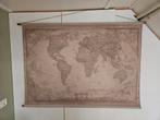Wanddoek wereldkaart VT wonen stijl, Huis en Inrichting, Ophalen, Zo goed als nieuw