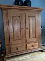 Massief eiken  boerenkast, landelijke  stijl pure eik, Ophalen of Verzenden, Gebruikt
