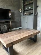 Stoer,landelijk,industriele salontafel, Huis en Inrichting, Tafels | Salontafels, Ophalen, 100 tot 150 cm, 50 tot 100 cm, Zo goed als nieuw