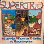 3 L.P. - box : SUPERTRIO , 50 Kinderliedjes + Fabels + Sproo, Cd's en Dvd's, Overige genres, Gebruikt, Ophalen of Verzenden, 12 inch