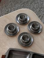 Untdof Denmark 4 eierdopjes RVS Deens, Ophalen of Verzenden, Zo goed als nieuw