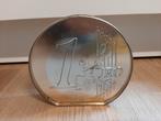 1 euro munt spaarpot 16 cm, Verzamelen, Spaarpotten, Ophalen of Verzenden