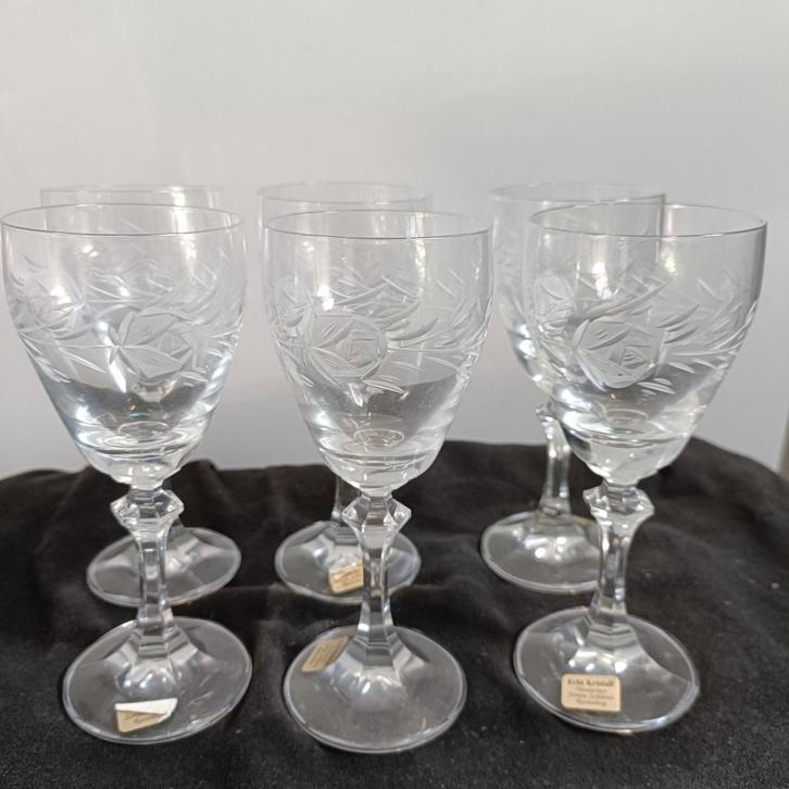 Kristallen glas servies, Antiek en Kunst, Antiek | Glas en Kristal, Ophalen of Verzenden