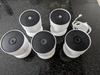 5x GOOGLE NEST CAM IND/OUTD Draadloze Beveiligingscamera's, Ophalen of Verzenden, Zo goed als nieuw, Buitencamera