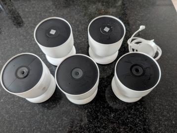 5x GOOGLE NEST CAM IND/OUTD Draadloze Beveiligingscamera's beschikbaar voor biedingen