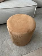 Mooie bijzet poef, Minder dan 50 cm, Rond, Ophalen of Verzenden, Zo goed als nieuw