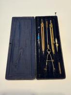Silvana reiszeug passer set, Antiek en Kunst, Antiek | Gereedschap en Instrumenten, Ophalen of Verzenden