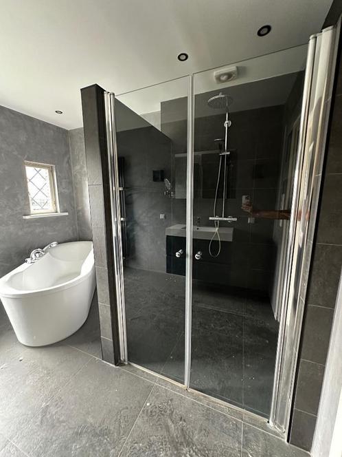 Douchedeur 120cm breed, Doe-het-zelf en Verbouw, Sanitair, Nieuw, Douche, Chroom, Glas, Ophalen
