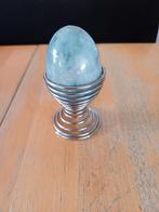 Marmeren ei, blauw, NIEUW, Huis en Inrichting, Woonaccessoires | Stolpen, Ophalen of Verzenden, Nieuw