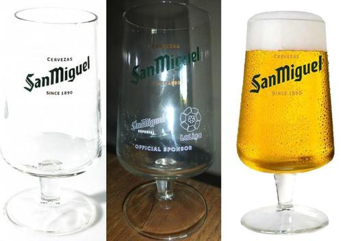 6 Nieuwe SanMiguel Bierglazen 30 cl. Glas, Verzamelen, Biermerken, Nieuw, Glas of Glazen, Overige merken, Verzenden