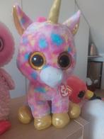 Grote Eenhoorn Beanie Boo 40 cm, Ophalen of Verzenden, Zo goed als nieuw, Paard