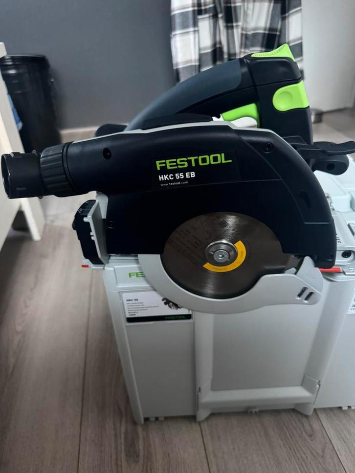 Festool HKC 55 EB-Basic Accu Cirkelzaag, Doe-het-zelf en Verbouw, Gereedschap | Zaagmachines, Nieuw, Cirkelzaag, 1200 watt of meer