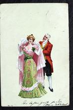 Hij helpt haar galant in haar stola, 1902, Verzenden, Voor 1920, Gelopen, Overige thema's