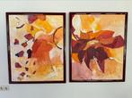 set van 2 grote schilderijen van Jeanne Jeurissen, Antiek en Kunst, Ophalen