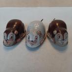 3 Oude blikken muizen made in Japan frictie aandrijving, Ophalen of Verzenden