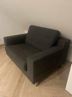 Loveseat bank grijs leolux, Tweepersoons, 75 tot 100 cm, Ophalen of Verzenden, Zo goed als nieuw