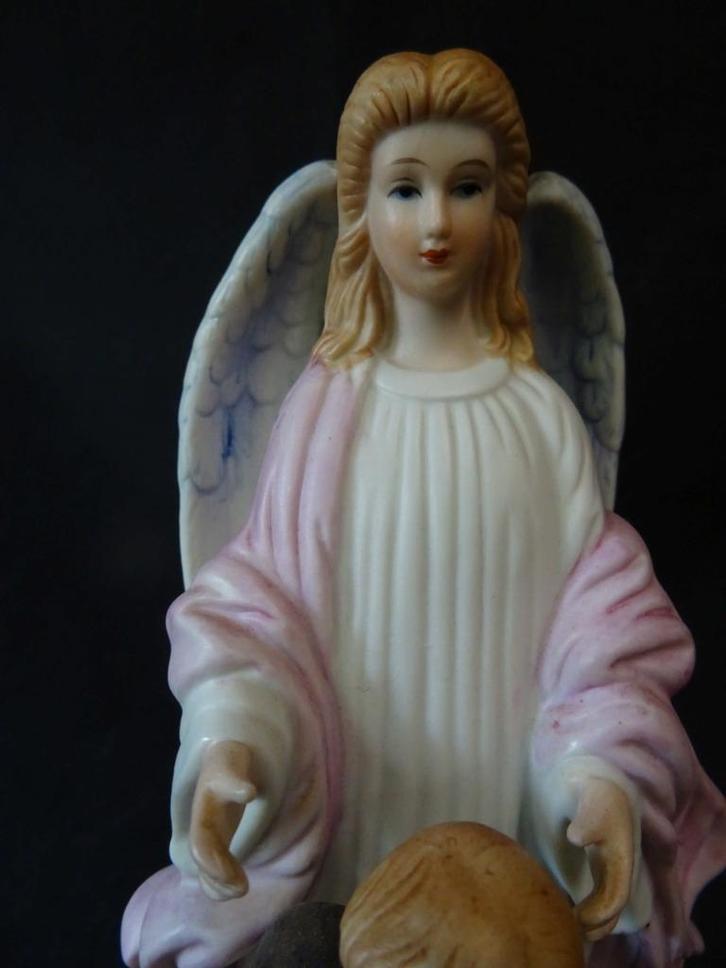 100315=Engel bewaarder met kinderen, bisquet.1811, Antiek en Kunst, Antiek | Religie, Ophalen of Verzenden