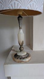 Hollywood Regency tafellamp marmer messing, Gebruikt, Hollywood regency, Ophalen of Verzenden, Minder dan 50 cm