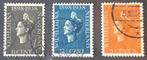 Nederland Koningin Wilhelmina NVPH 310#312 Gebruikt, Ophalen of Verzenden, T/m 1940, Gestempeld