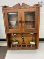 Antiek Houten Kastje met Glazen Deuren, Antiek en Kunst, Antiek | Meubels | Kasten, Ophalen