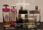Verzameling 6 lege Prada parfumflessen, Verzamelen, Parfumverzamelingen, Ophalen of Verzenden, Gebruikt, Parfumfles