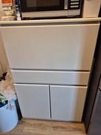 Witte kast met lades en deurtjes, Antiek en Kunst, Antiek | Meubels | Kasten, Ophalen