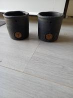 2 Bloempotjes Brynxz, Tuin en Terras, Bloempotten, Rond, Ophalen of Verzenden, Aardewerk, Minder dan 40 cm