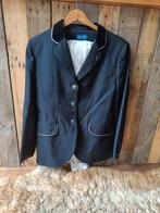 Mooie set van wedstrijd / dressuurkleding donkerblauw jasje, Dieren en Toebehoren, Paardrijkleding, Ophalen, Gebruikt, Dressuur
