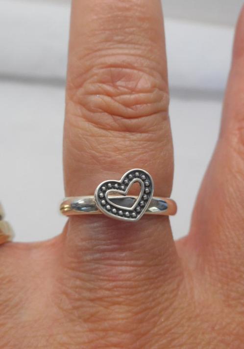 Zilveren stapelring merk spinning maat 17,5 nr.1232, Sieraden, Tassen en Uiterlijk, Ringen, Zo goed als nieuw, Dame, 17 tot 18