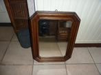 oude brocante houten halspiegel, Minder dan 50 cm, Gebruikt, Ophalen of Verzenden, Minder dan 100 cm