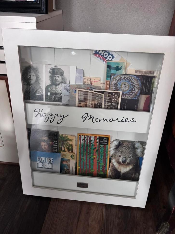 Happy Memories Fotolijst Riviera Maison look a likd, Huis en Inrichting, Woonaccessoires | Wanddecoraties, Nieuw, Ophalen