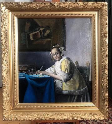 Vermeer “Schrijvende vrouw in het geel” (kopie) beschikbaar voor biedingen