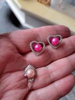 S925 zilveren oorknopjes en hangertje, Sieraden, Tassen en Uiterlijk, Oorbellen, Ophalen of Verzenden, Zo goed als nieuw, Zilver