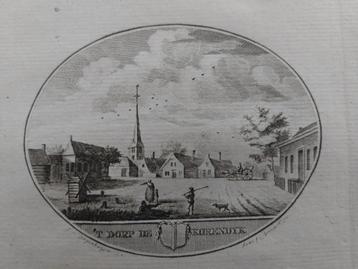 58 / Korendijk Hoeksche Waard Gravure uit 1793 van Oleffen beschikbaar voor biedingen