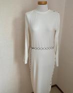 Witte rib jurk maat 40, Ophalen of Verzenden, Zo goed als nieuw, Maat 38/40 (M), Wit
