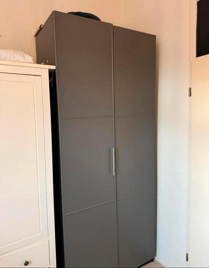 Pax kast ikea kledingkast grijs, Huis en Inrichting, Kasten | Kledingkasten, Zo goed als nieuw, 200 cm of meer, 100 tot 150 cm