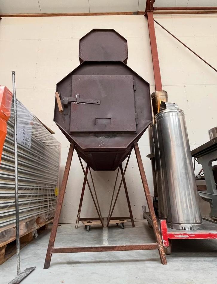 Loodskachel / industriekachel, Huis en Inrichting, Kachels, Gebruikt, Vrijstaand, Allesbrander, Hout, Ophalen