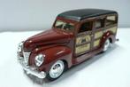ford woody wagon 1940 - ertl usa   1/43, Verzenden, Nieuw, Auto, Overige merken
