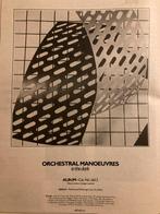 Paginagrote A3 advertentie OMD In The Dark release, Cd's en Dvd's, Vinyl | Pop, Ophalen of Verzenden