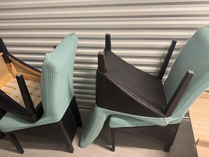 3 Stoelen set te koop - Diverse stijlen, Huis en Inrichting, Stoelen, Gebruikt, Drie, Hout, Zwart, Ophalen