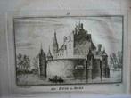 093 / Leiderdorp / Huis ter Does  Kopergravure  18e Eeuw, Antiek en Kunst, Kunst | Etsen en Gravures, Ophalen of Verzenden